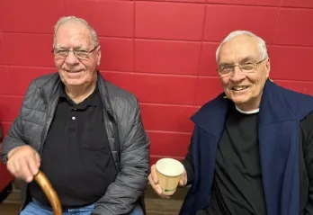 Two members at the Y