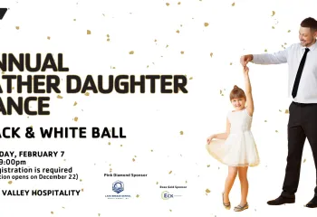 Advertisement for the Father Daughter Dance