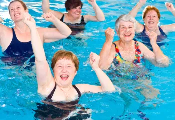 Picture of an Aqua Zumba Class