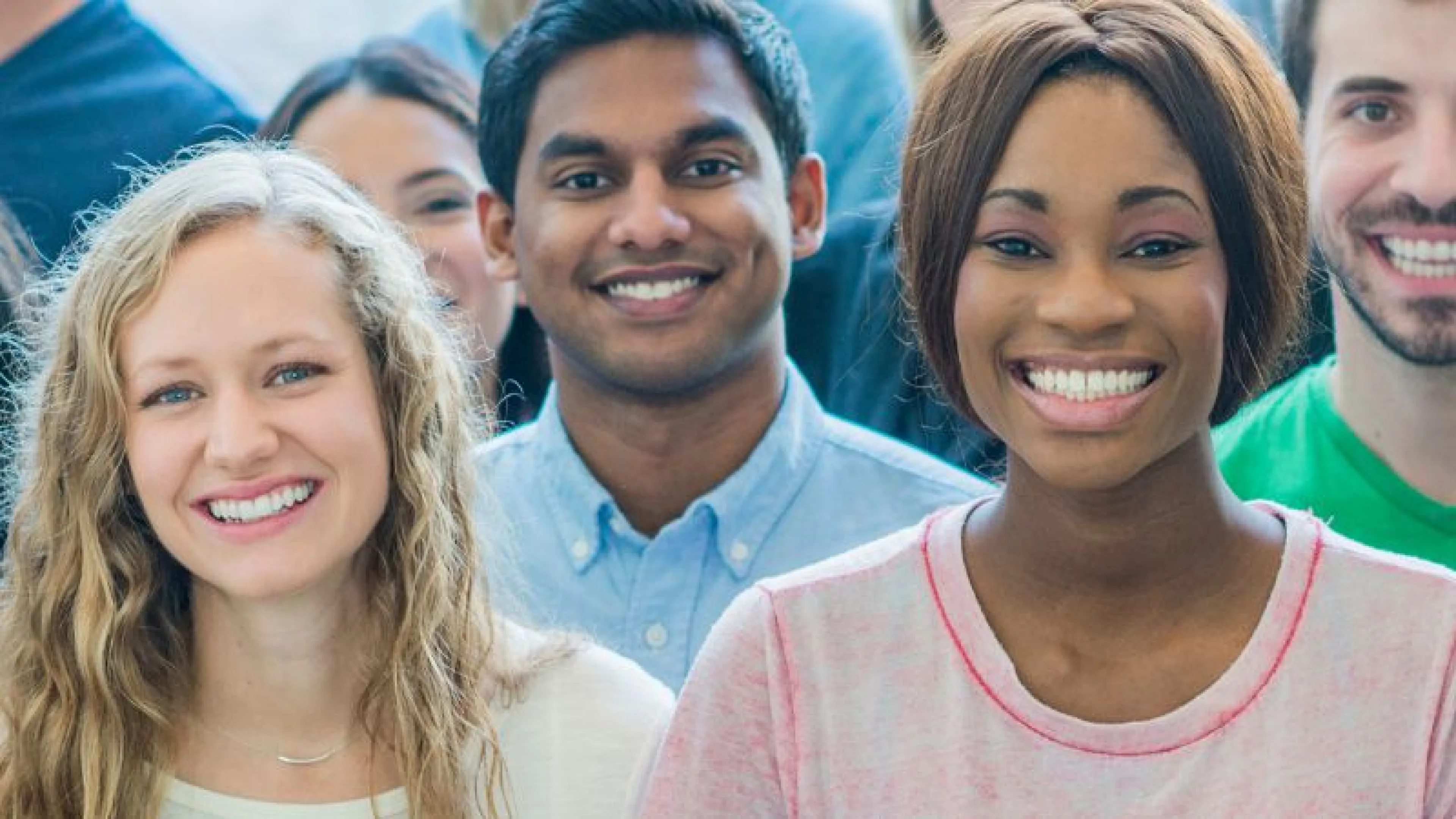 group of people with smiling faces
