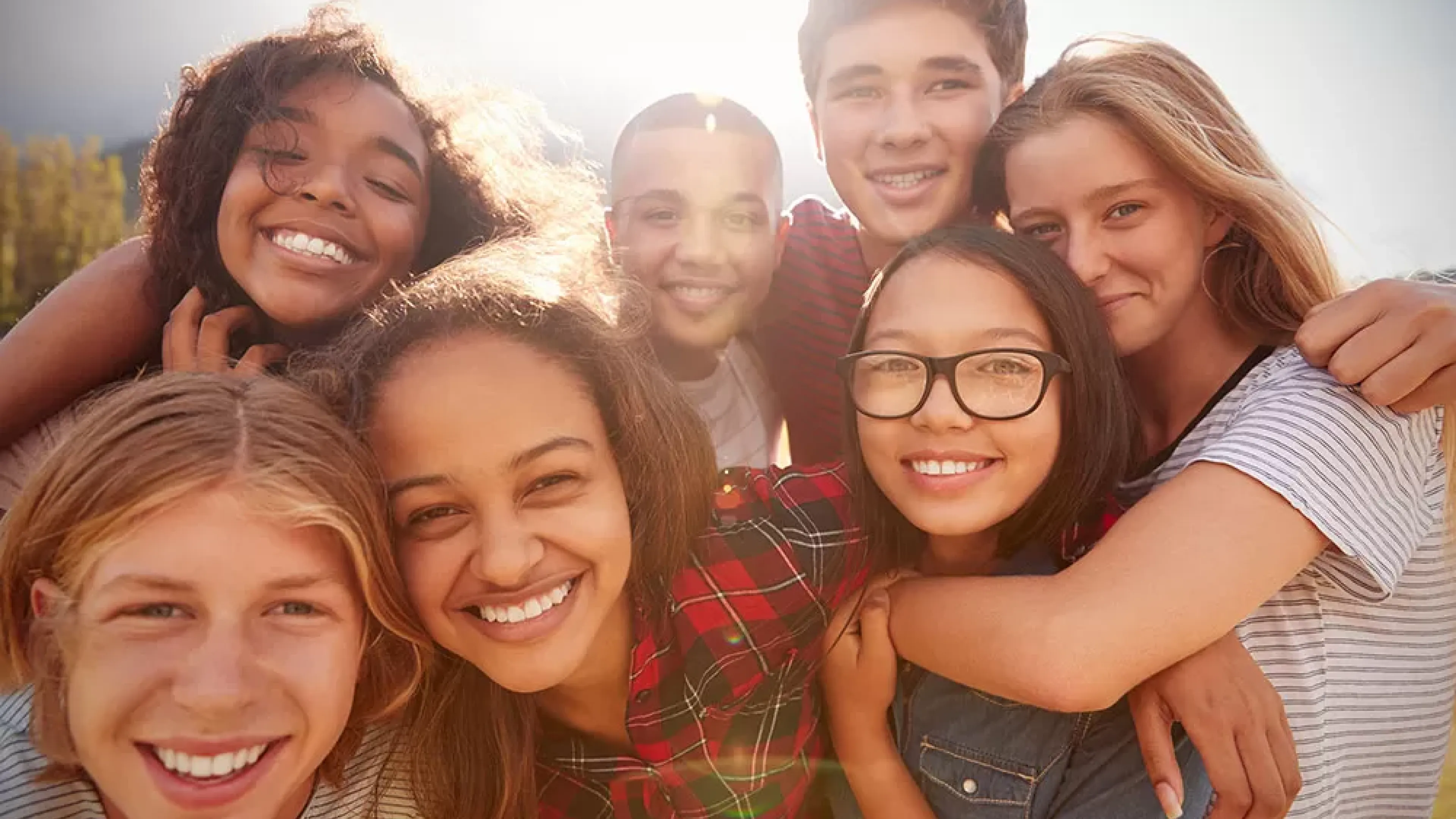 group of teens