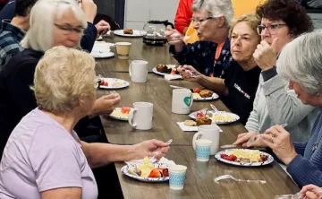 Group Eating Breakfast