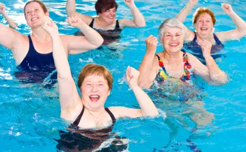 Picture of an Aqua Zumba Class